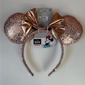 Disney Rose Gold Minnie Mouse Sequin Headband
